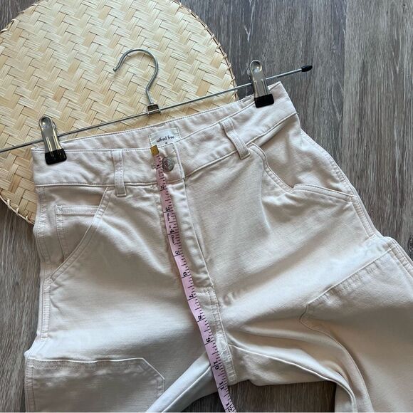 Wilfred free Brennan pants cargo utility in cream women’s size 00 - Picture 4 of 9